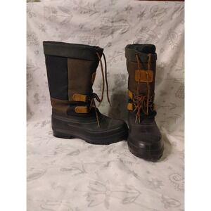 Landrover Boys Winter Snow Boot Blue Green Rubber Removable Insulation Sz 7 W